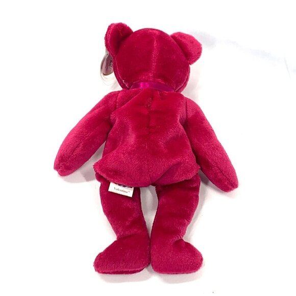TY Beanie Babies Valentina Valentine's Day Bear Pink Plush 8" With Original Tags - Picture 2 of 7